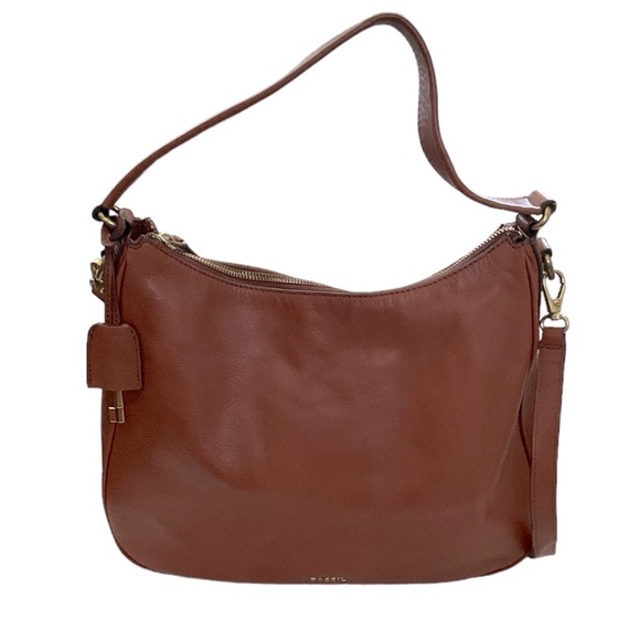 Fossil Handbags - Fossil Leather Hobo Crossbody Bag